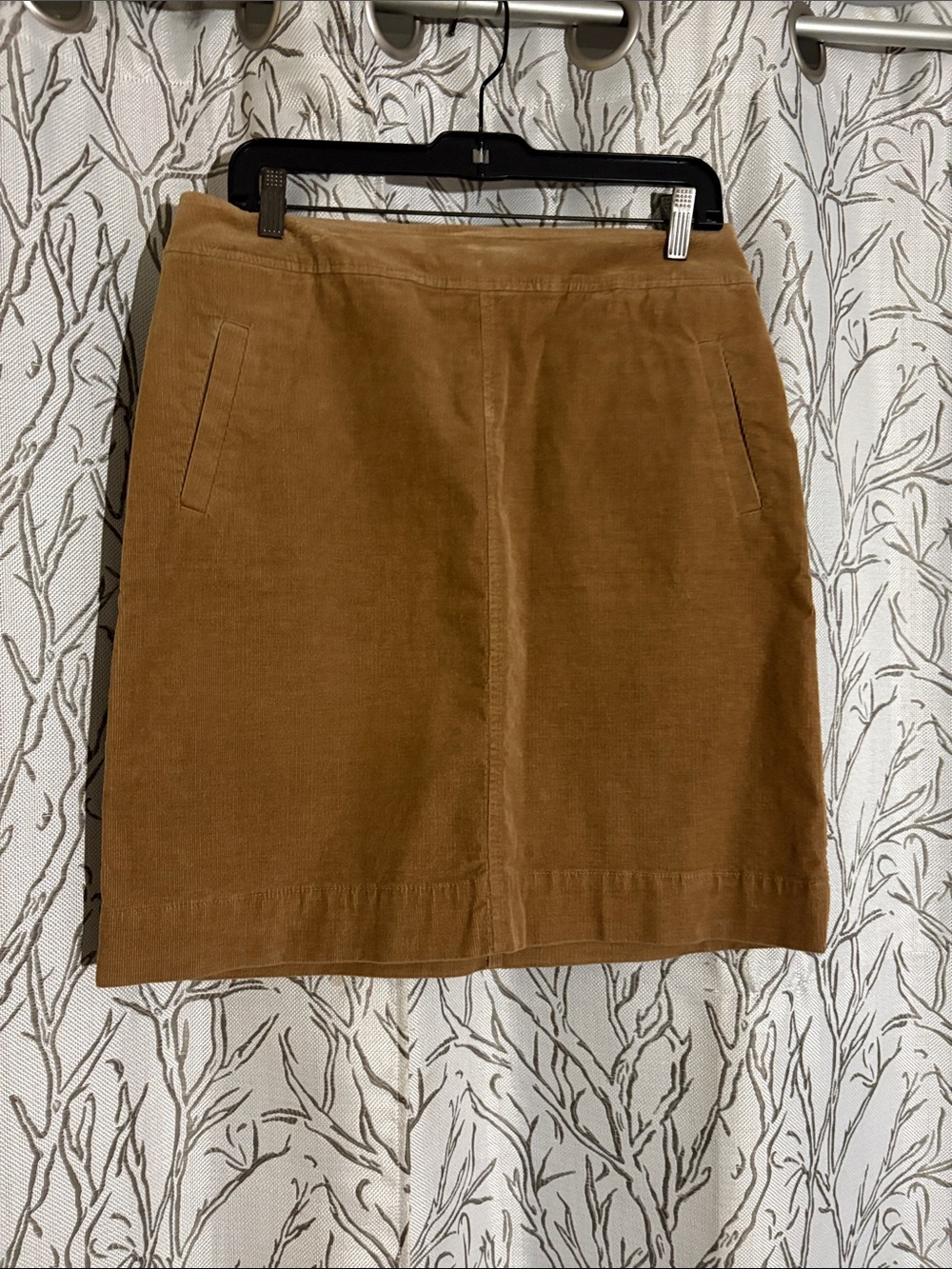 Talbots Camel Brown Corduroy Mini Skirt